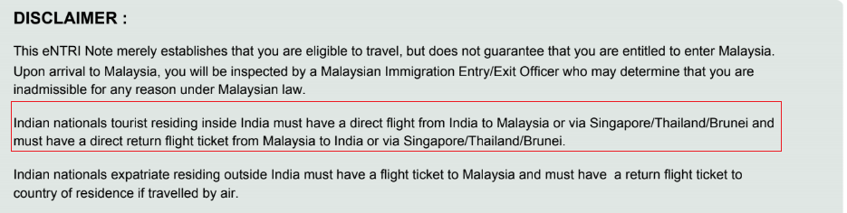 Malaysia-online-visa-Disclaimer